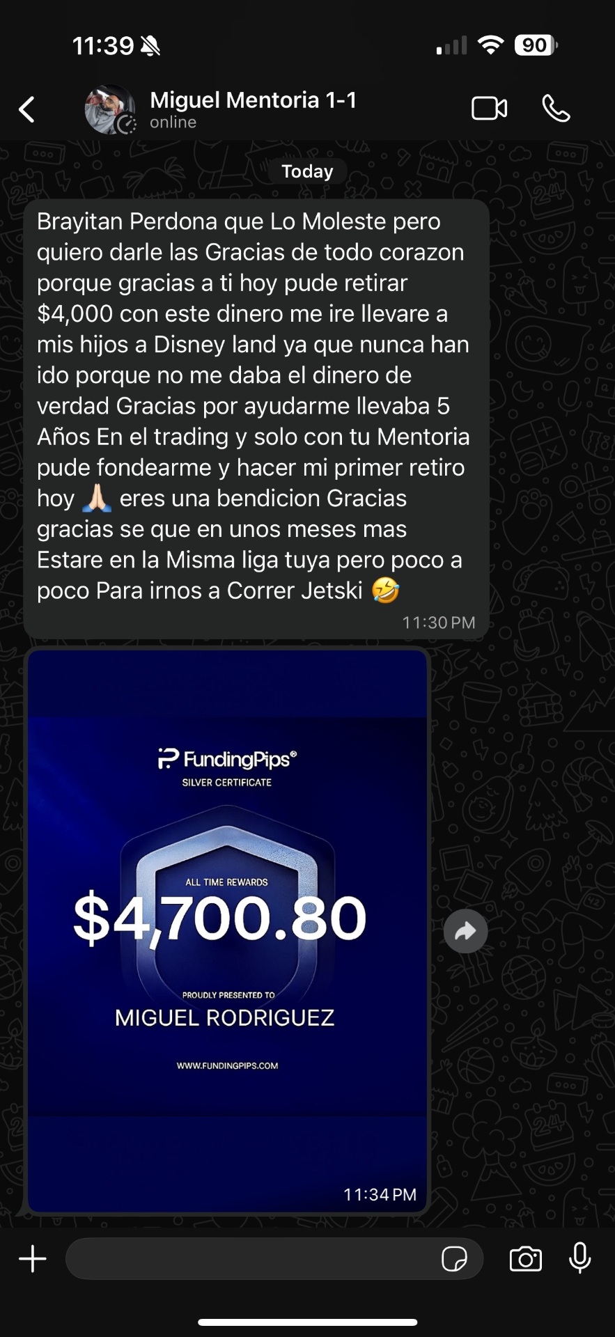 Retiro $4,000 · FundingPips