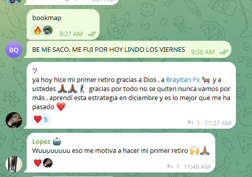 Primer retiro logrado